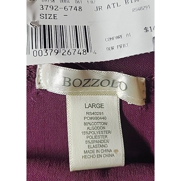 Bozzolo Stretch Mini Skirt Women's Red Wine Color Size Large Sexy Lady - Picture 10 of 14